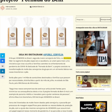 HEINEKEN Brasil e WICKBOLD se unem no projeto “Fornada do Bem” – Publicidade e Cerveja