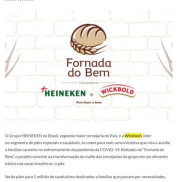 HEINEKEN Brasil e WICKBOLD se unem no projeto “Fornada do Bem” – Portal ABC Paulista