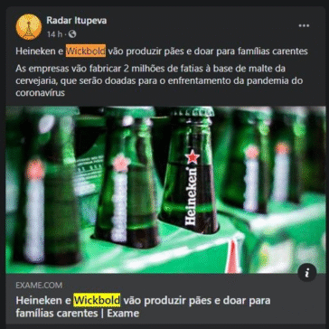 Heineken e Wickbold vão produzir pães e doar para famílias carentes – Facebook