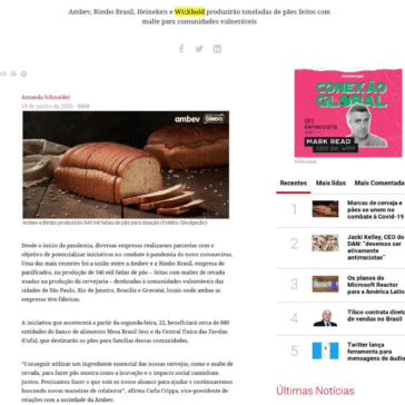 Marcas de cerveja e pães se unem no combate à Covid-19 – Meio & Mensagem (On-line)