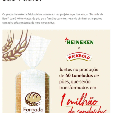 Projeto doará pães para famílias carentes em São Paulo. – Tv Informa