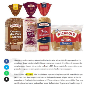 Pães da Wickbold recebem certificado vegano – 3 Talheres