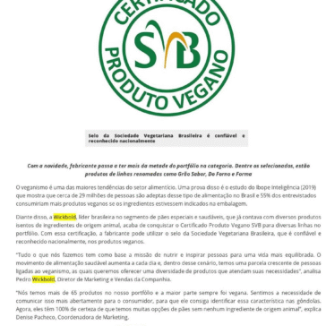 Pães da Wickbold recebem certificado vegano – Guia GPHR