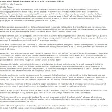 Latam Brasil deverá ficar menor que Azul após recuperação judicial – Valor Econômico