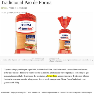 Seven Boys apresenta versão mini do Tradicional Pão de Forma – Food News Latam