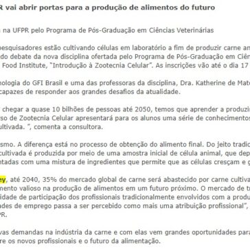Disciplina inédita oferecida pela UFPR vai abrir portas para a produção de alimentos do futuro – Gazeta Tocantinense