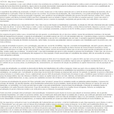 A grande cilada das privatizações – Blog Sensor Econômico