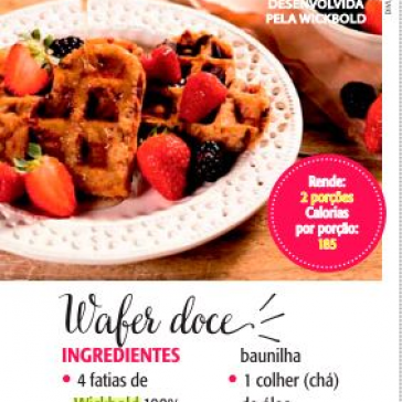 Wafer doce – Ana Maria Receitas (Revista Ana Maria)