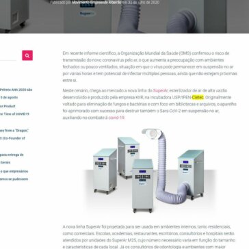 Empresa brasileira desenvolve esterilizador capaz de eliminar coronavírus do ar – Mover