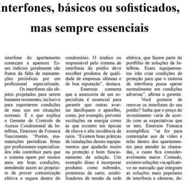 Interfones, básicos ou sofisticados, mas sempre essenciais – Jornal do Síndico