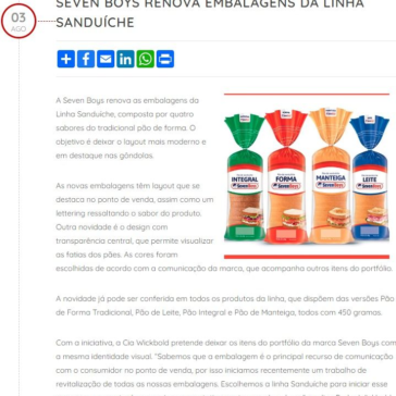 Seven Boys renova embalagens da linha Sanduíche – ABIMAPI