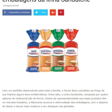Seven Boys apresenta renovação de embalagens da linha Sanduíche – Grandes Nomes da Propaganda