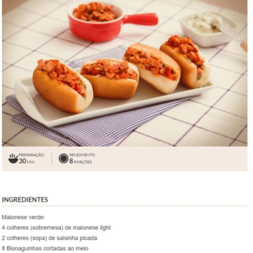 CACHORRO-QUENTE ESPECIAL – iG Receitas