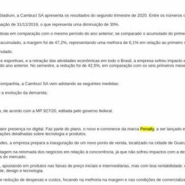 Cambuci reduz dívidas e despesas em 30% no 2T20 – Enfoque