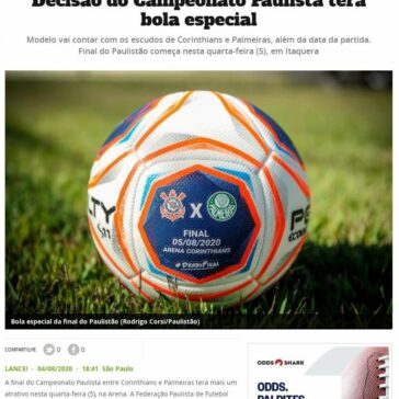 Decisão do Campeonato Paulista terá bola especial – LanceNet
