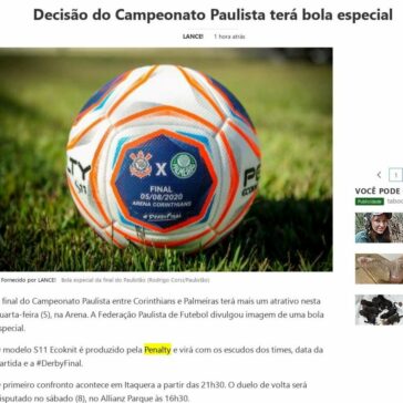 Decisão do Campeonato Paulista terá bola especial – MSN Brasil