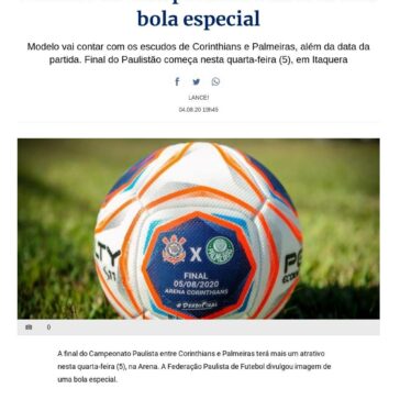 Decisão do Campeonato Paulista terá bola especial – O Liberal