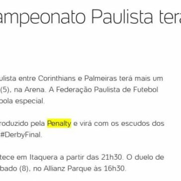 Decisão do Campeonato Paulista terá bola especial – UOL