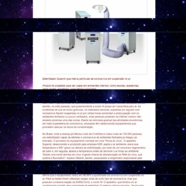 Fritar o vírus. Empresa brasileira cria esterilizador capaz de eliminar o coronavírus do ar (e os aerosois) – Brasil Soberano e Livre
