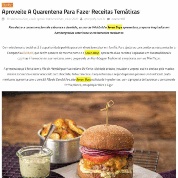 Aproveite a quarentena para fazer receitas temáticas – Que Tem Pra Hj
