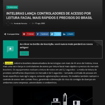 Intelbras lança controladores de acesso por leitura facial mais rápidos e precisos do Brasil – Blog do Armindo