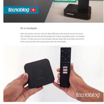 TV Box Intelbras Izy Play: caro, porém uma opção interessante – Tecnoblog