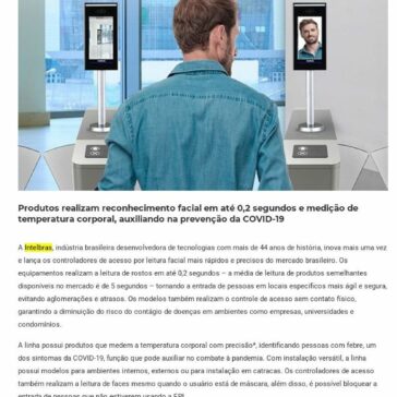 Intelbras lança controladores de acesso por leitura facial – Digital Security