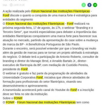 Webinar debate a importância do branding para o Terceiro Setor – Central de Notícias