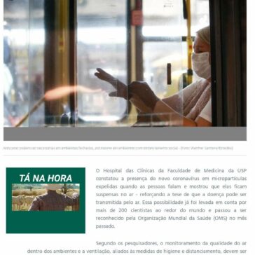 Novo teste indica vírus suspenso no ar e reforça risco de má ventilação – A Crítica MS (On-line)