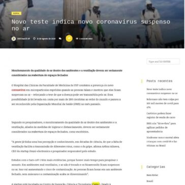 Novo teste indica novo coronavírus suspenso no ar – Destaque DF