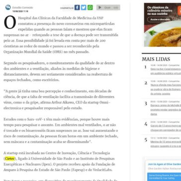 Novo teste indica vírus suspenso no ar e reforça risco de má ventilação – Estado de Minas (Online)