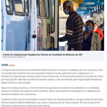 Novo teste indica vírus suspenso no ar e reforça risco de má ventilação – Jornal do Comércio