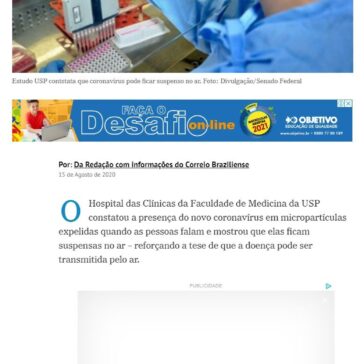 Estudo da USP constata que novo coronavírus fica suspenso no ar – O Imparcial