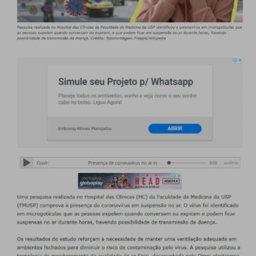 Presença de coronavírus no ar reforça necessidade de ventilar o ambiente – Revista Planeta On-line