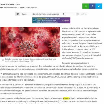 Novo teste indica vírus suspenso no ar e reforça risco de má ventilação – Leitura do Povo