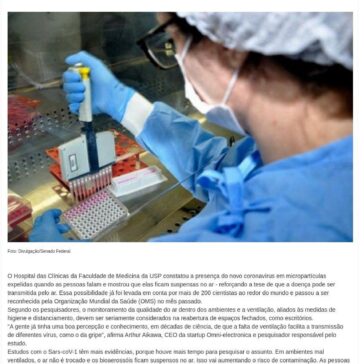 Estudo da USP constata que novo coronavírus fica suspenso no ar – Política Bahia