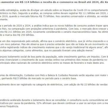 Mudanças no consumo devem aumentar em R$ 114 bilhões a receita do e-commerce no Brasil até 2024, diz Kearney – Canal Executivo Blog