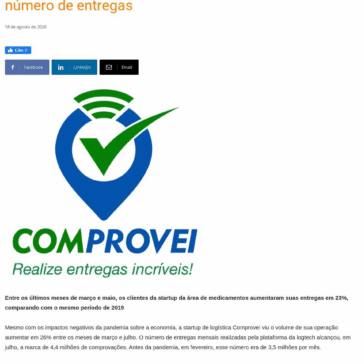 Startup de logística registra aumento de 26% no número de entregas – Portalef