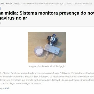 Poli na mídia: Sistema monitora presença do novo coronavírus no ar – Escola Politécnica da USP