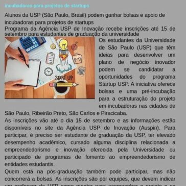 Incubadoras para projetos de startups – Formas e Meios