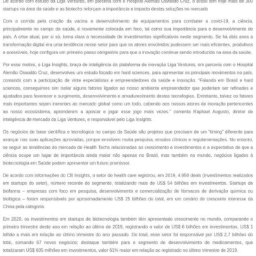 Tecnologia na Saúde: a importância das Hard Sciences no combate ao coronavírus – SEGS