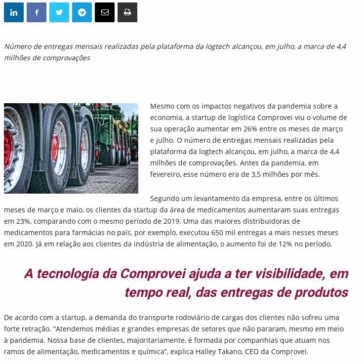 Startup ajuda digitalizar a logística – Channel 360