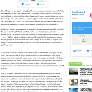 Movimento de sustentabilidade do Grupo HEINEKEN avança com metas e novos projetos – Folha Sustentável