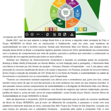 Movimento de sustentabilidade do Grupo HEINEKEN avança com metas e novos projetos – Não Perde Não