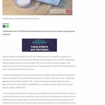Sistema desenvolvido em SP monitora presença do novo coronavírus no ar – Notícia de Limeira