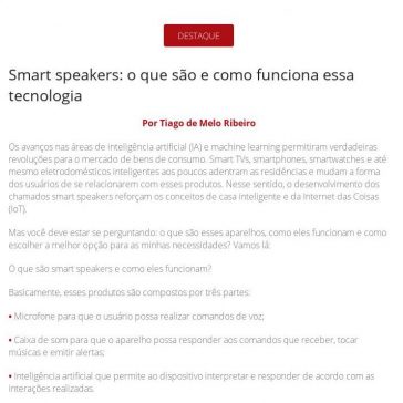 Smart speakers: o que são e como funciona essa tecnologia – Revista Segurança Eletrônica