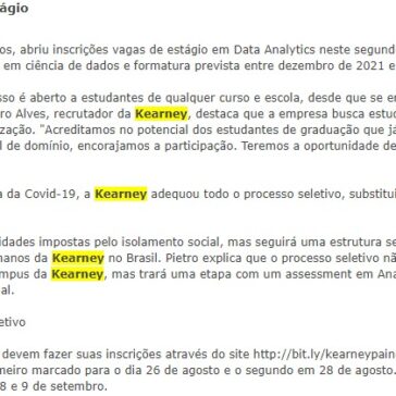 Kearney abre inscrições para vagas de estágio – JC Concursos Online