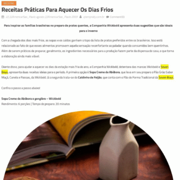 Receitas práticas para aquecer os dias frios – Que Tem Pra Hj