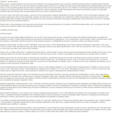 Medidas na área econômica podem favorecer Trump na reeleição, diz brasileiro – amazon web tv