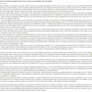 Medidas na área econômica podem favorecer Trump na reeleição, diz brasileiro – Valor Online